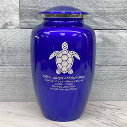 Customer Gallery - Sea Turtle Cremation Urn - Midnight Blue