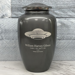 Customer Gallery - UFO Cremation Urn - Gunmetal Gray