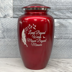 Customer Gallery - Loved Beyond Words Cremation Urn - Ruby Red