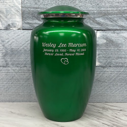 Customer Gallery - Shamrock Green Cremation Urn