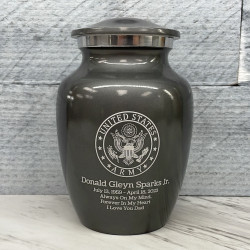 Customer Gallery - Army Sharing Urn - Gunmetal Gray