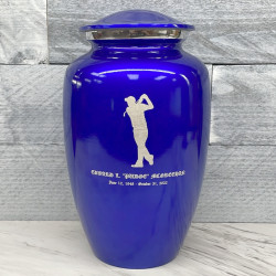 Customer Gallery - Golf Cremation Urn - Midnight Blue