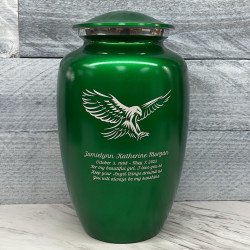 Customer Gallery - Eagle Cremation Urn - Shamrock Green