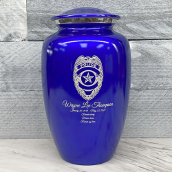 Customer Gallery - Police Cremation Urn - Midnight Blue