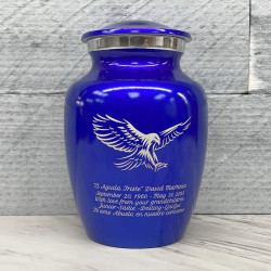 Customer Gallery - Eagle Sharing Urn - Midnight Blue