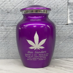 Customer Gallery - Marijuana Sharing Urn - Purple Luster