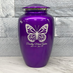Customer Gallery - Butterfly Cremation Urn - Purple Luster