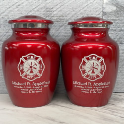 Customer Gallery - Firefighter Sharing Urn - Ruby Red