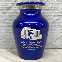 Customer Gallery - Semi Truck Keepsake Urn - Midnight Blue