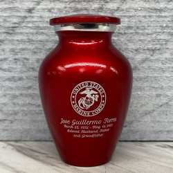 Customer Gallery - Marine Corps Keepsake Urn - Ruby Red