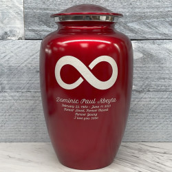 Customer Gallery - Infinity Cremation Urn - Ruby Red