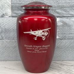 Customer Gallery - Airplane Cremation Urn - Ruby Red