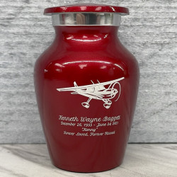 Customer Gallery - Airplane Keepsake Urn - Ruby Red