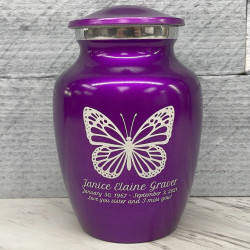 Customer Gallery - Butterfly Sharing Urn - Purple Luster