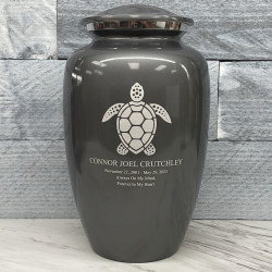 Customer Gallery - Sea Turtle Cremation Urn - Gunmetal Gray