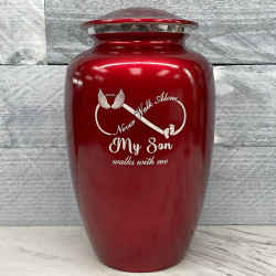 Customer Gallery - My Son Walks With Me Cremation Urn - Ruby Red