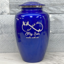 Customer Gallery - My Son Walks With Me Cremation Urn - Midnight Blue