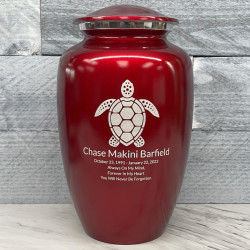 Customer Gallery - Sea Turtle Cremation Urn - Ruby Red