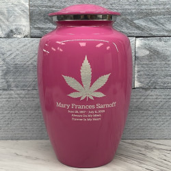 Customer Gallery - Marijuana Cremation Urn - Rose Pink