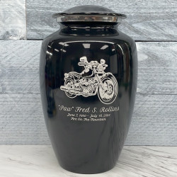 Customer Gallery - Motorcycle II Cremation Urn - Jet Black