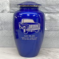 Customer Gallery - Truck IV Cremation Urn - Midnight Blue