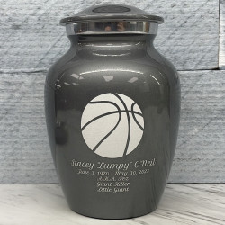 Customer Gallery - Basketball Sharing Urn - Gunmetal Gray
