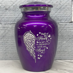 Customer Gallery - Heart Is In Heaven Sharing Urn - Purple Luster