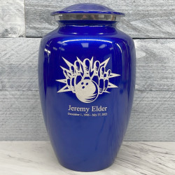 Customer Gallery - Bowling Cremation Urn - Midnight Blue
