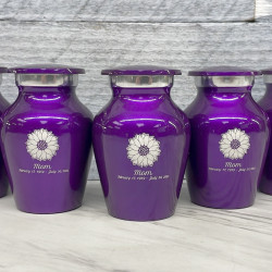 Customer Gallery - Sunflower Keepsake Urn - Purple Luster