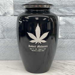 Customer Gallery - Marijuana Cremation Urn - Jet Black