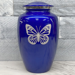 Customer Gallery - Butterfly Cremation Urn - Midnight Blue