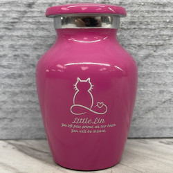 Customer Gallery - Keepsake Infinite Love Cat Cremation Urn - Rose Pink