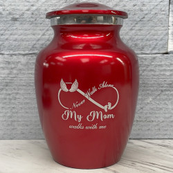 Customer Gallery - My Mom Walks With Me Sharing Urn - Ruby Red