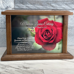 Customer Gallery - Rose II Cremation Urn - Prestige Walnut