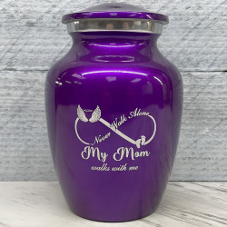 Customer Gallery - My Mom Walks With Me Sharing Urn - Purple Luster