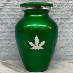 Customer Gallery - Marijuana Keepsake Urn - Shamrock Green