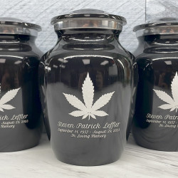 Customer Gallery - Marijuana Sharing Urn - Jet Black