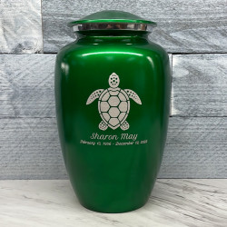 Customer Gallery - Sea Turtle Cremation Urn - Shamrock Green