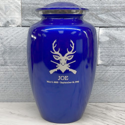 Customer Gallery - Deer Hunter Cremation Urn - Midnight Blue