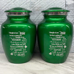 Customer Gallery - I Thought Of You Today Sharing Urn - Shamrock Green