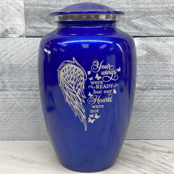 Customer Gallery - Your Wings Were Ready Cremation Urn - Midnight Blue