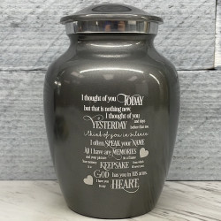 Customer Gallery - I Thought Of You Today Sharing Urn - Gunmetal Gray