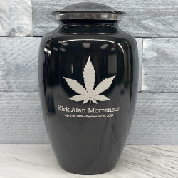 Customer Gallery - Marijuana Cremation Urn - Jet Black
