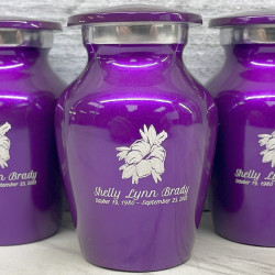 Customer Gallery - Hibiscus Flower Keepsake Urn - Purple Luster