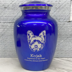 Customer Gallery - Yorkshire Terrier Dog Cremation Urn - Midnight Blue
