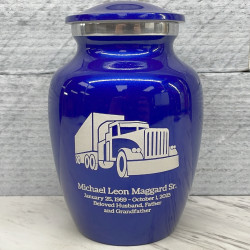 Customer Gallery - Semi Truck Sharing Urn - Midnight Blue