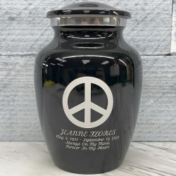 Customer Gallery - Peace Sharing Urn - Jet Black
