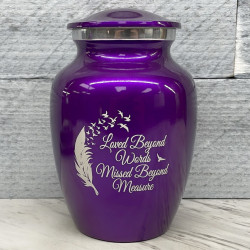 Customer Gallery - Loved Beyond Words Sharing Urn - Purple Luster