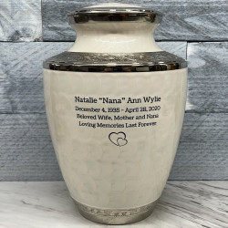 Customer Gallery - Radiant White Cremation Urn