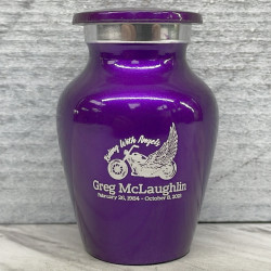 Customer Gallery - Riding with Angels Keepsake Urn - Purple Luster
